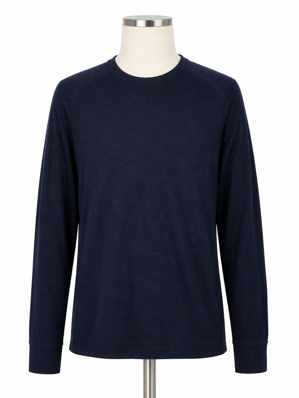 Banana Republic Men's Slub Double-Knit Navy Crew Neck Sweater – Size XL